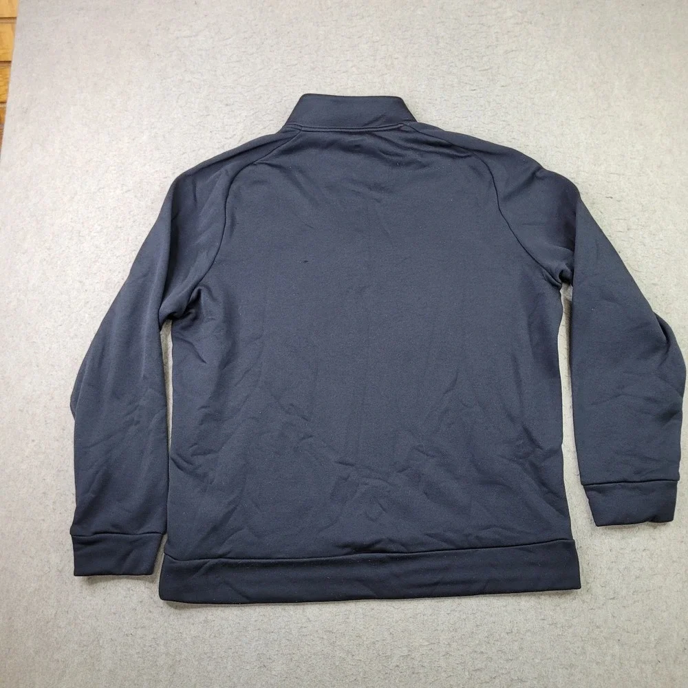 Under Armour 1/4 Zip Fleece Pullover Mens XL Black Loose Mock Neck Performance - Picture 3 of 7